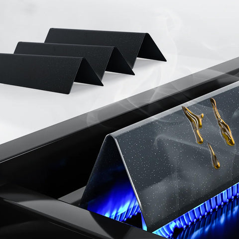 Burly Grill porcelain-enameled steel shield for durable protection