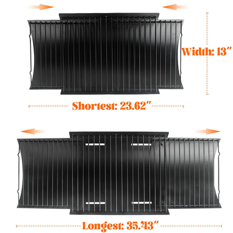 Burly Grill solid powder-coated steel ash pan resists high heat and rust.