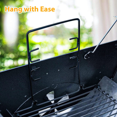 Burly Grill stainless-coated ash pan resists heat and wear for durability.