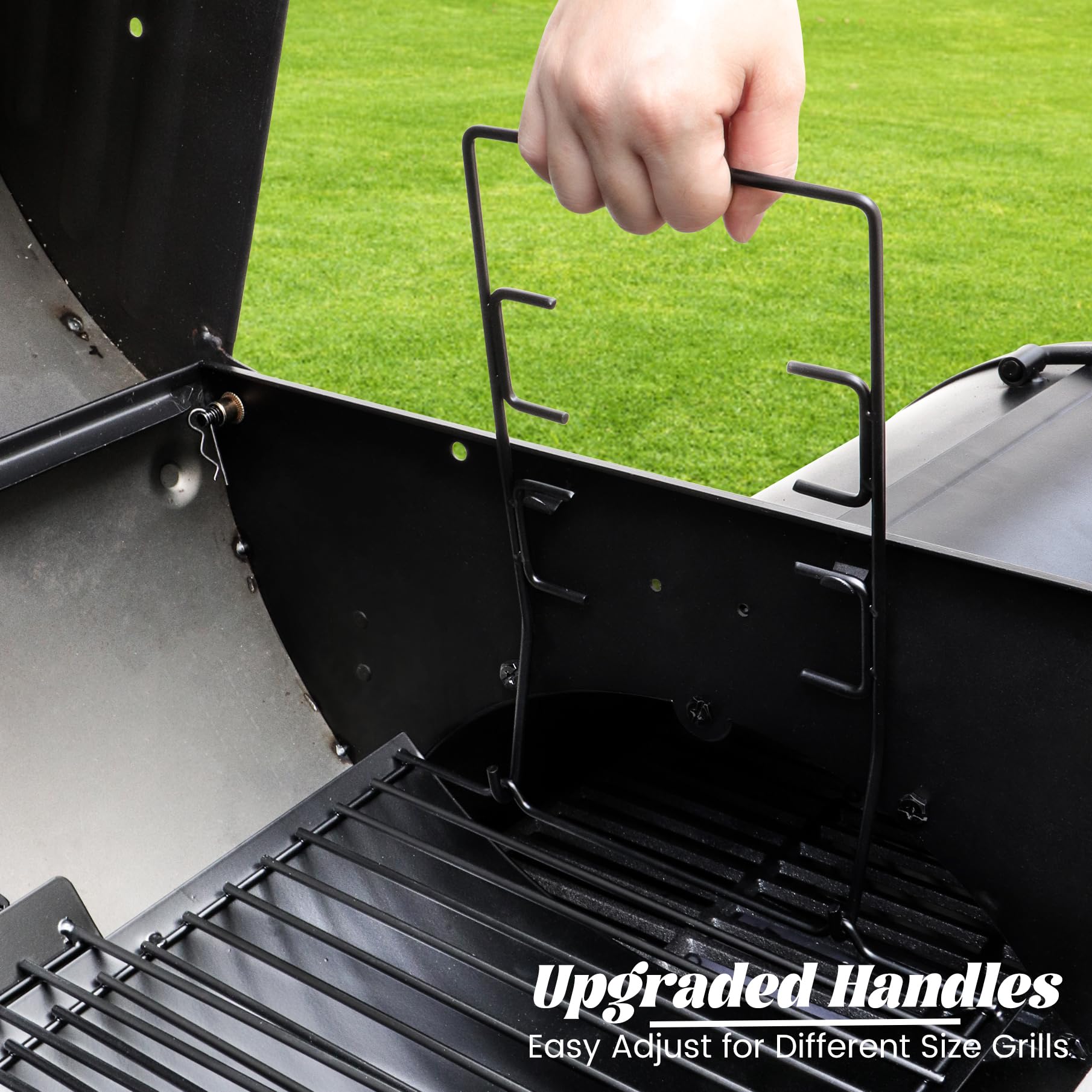 Burly Grill universal ash pan fitting Chargriller and Charbroil models across series.
