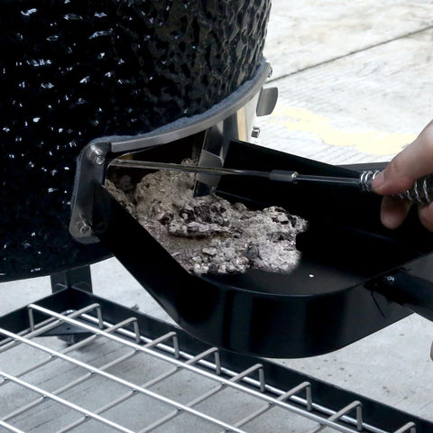 Burly Grill ash poker for Big Green Egg offers rust-resistant durability.