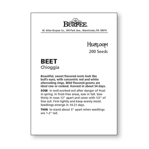 Burpee Chioggia beet greens ready to substitute spinach in meals.