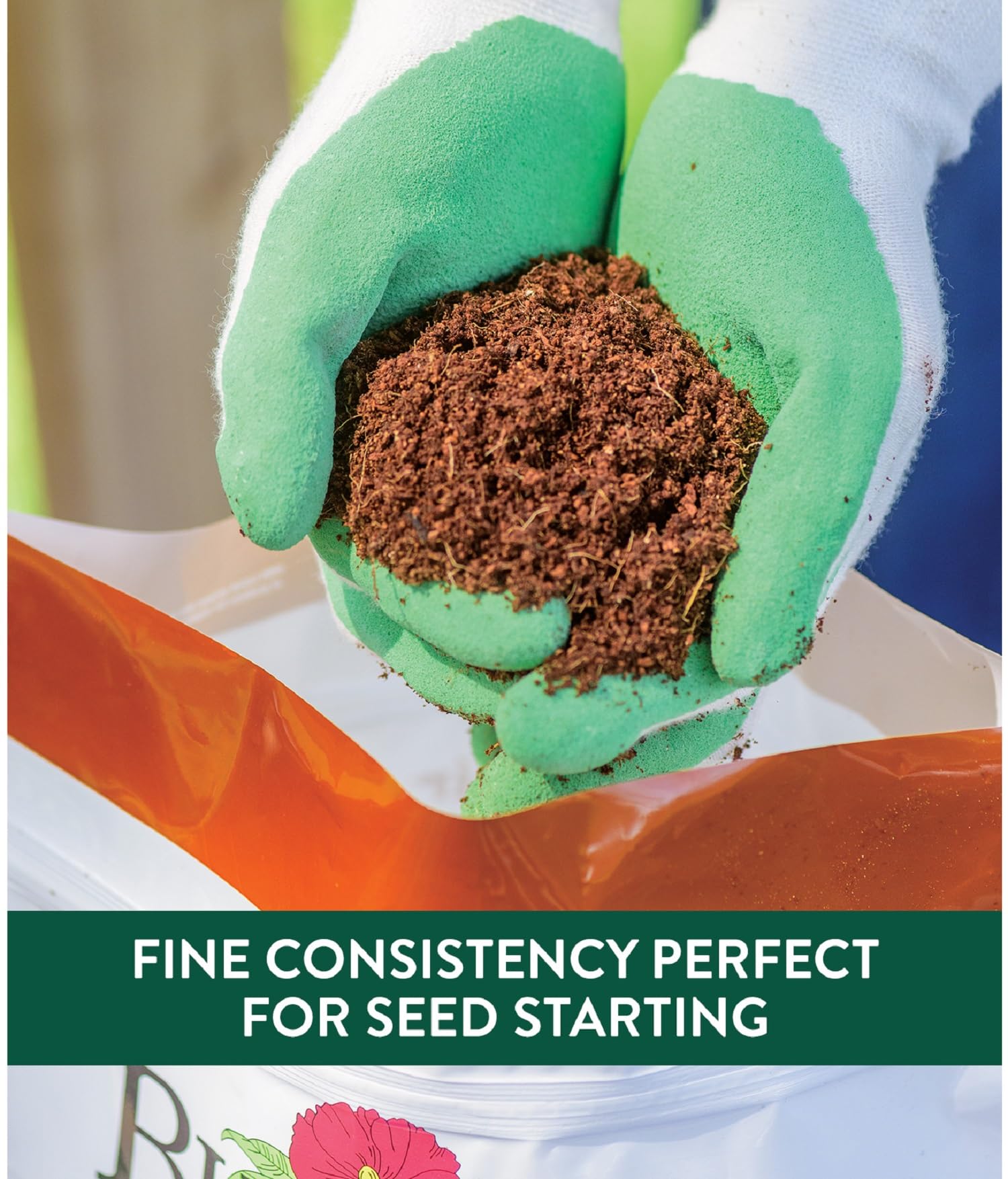 Burpee coconut coir seed-starting setup promotes healthy germination and improved drainage.
