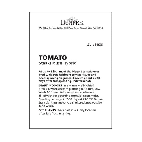 Burpee SteakHouse close-up of tomato fruit highlighting heirloom fragrance