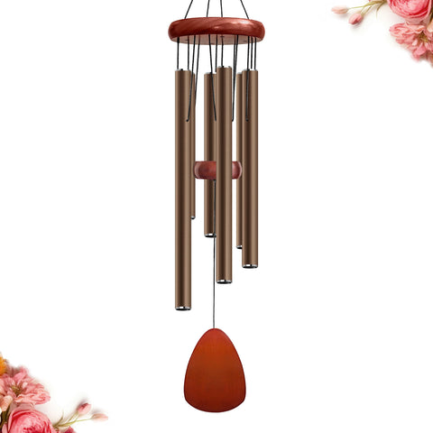 Bursvik 28-inch wind chime in garden setting as outdoor decor