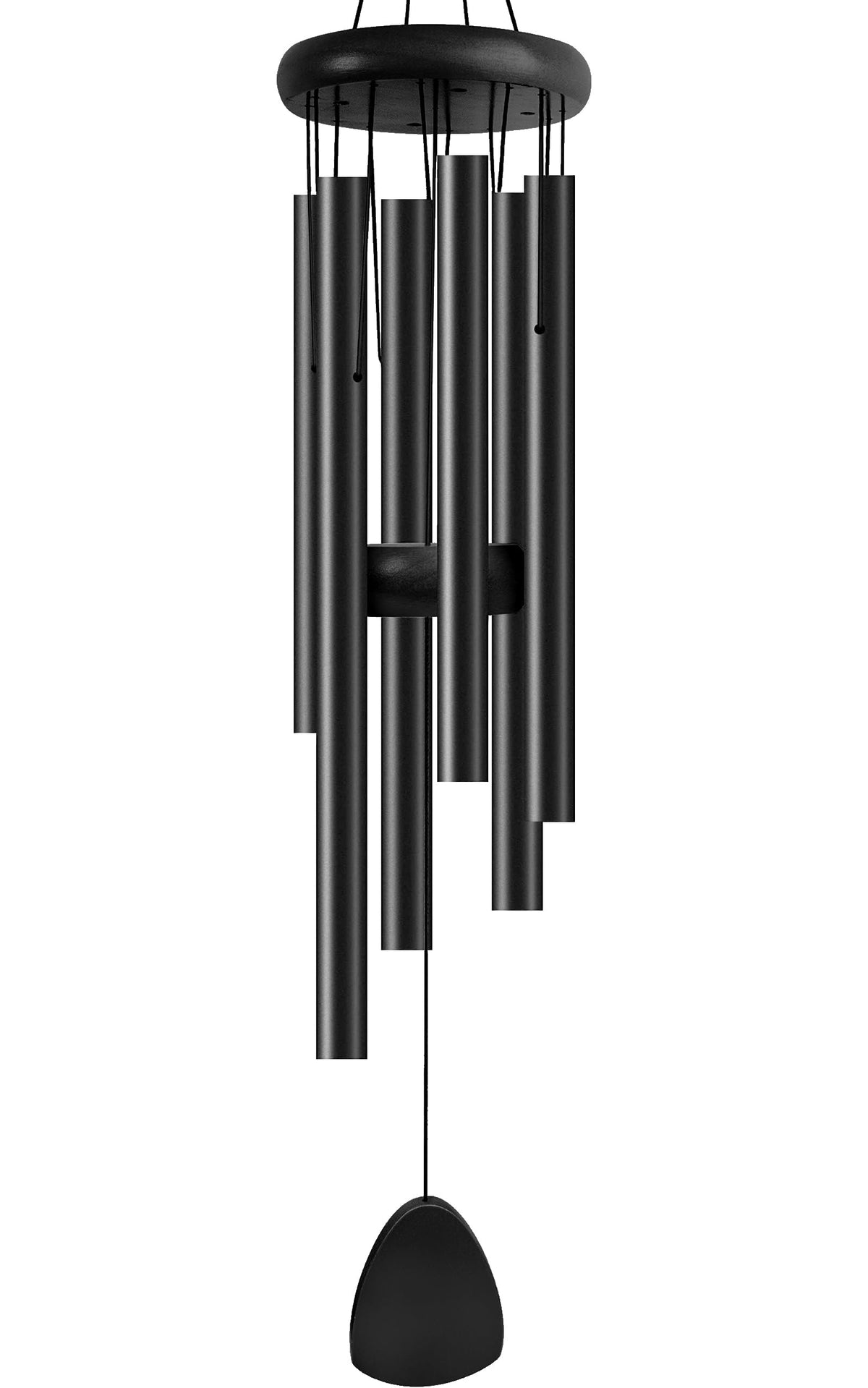 Bursvik 37-inch aluminium wind chime for outdoor decor enhances garden ambience.