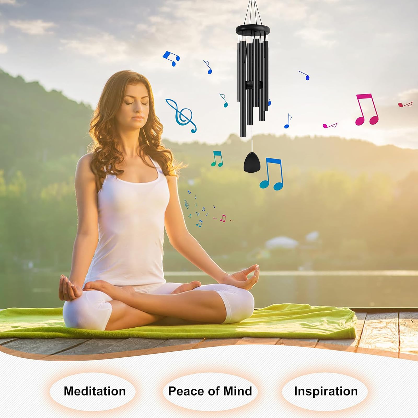 Bursvik wind chime adds a tranquil focal point to garden and patio.