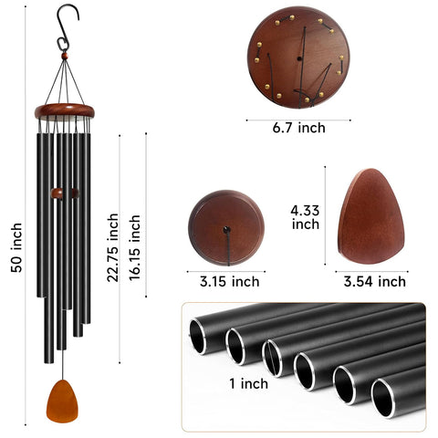 Bursvik large aluminium wind chimes withstand weather while elevating decor