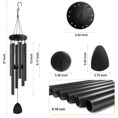 Bursvik wooden striker adjusts chime resonance for personalized sound.