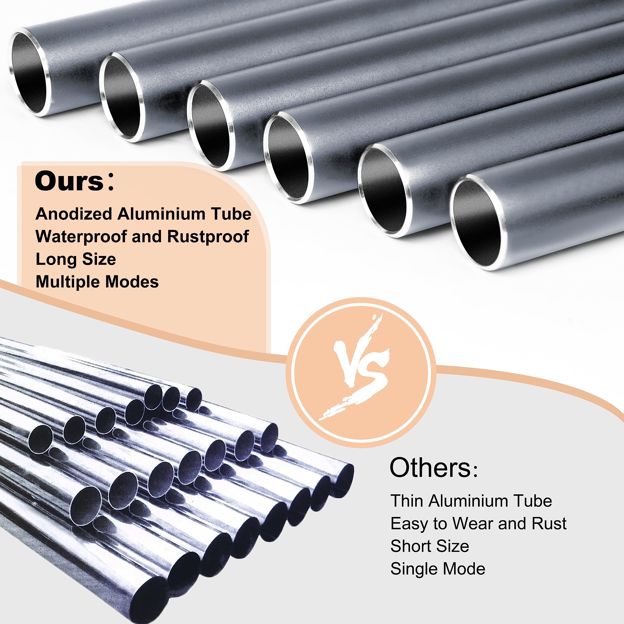 Bursvik weather-resistant aluminum tubes resist rust.
