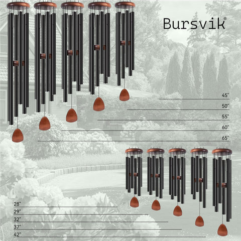 Bursvik wind catcher with pine striker offers deep, resonant tones.