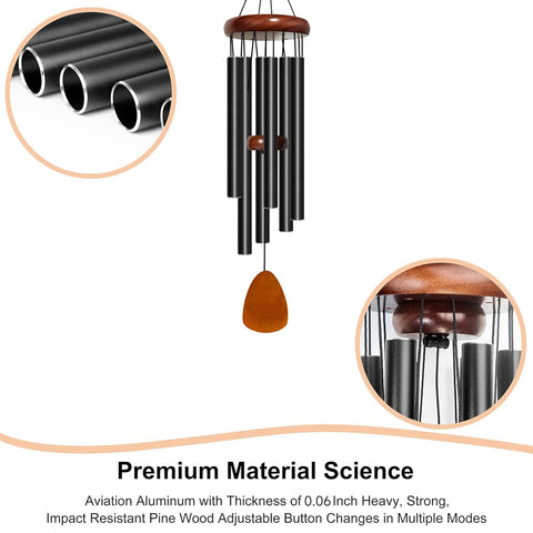 Bursvik wind chime matte finish adds elegant outdoor style
