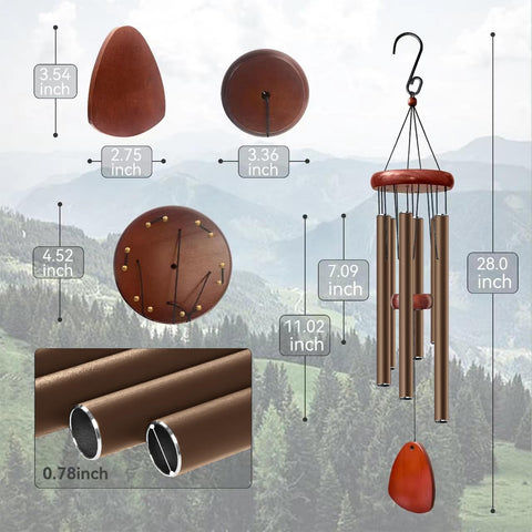 Bursvik wind chime memorial gift displayed on a shelf