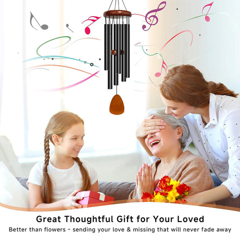 Bursvik wind chime with wooden top boosts outdoor charm and ambience