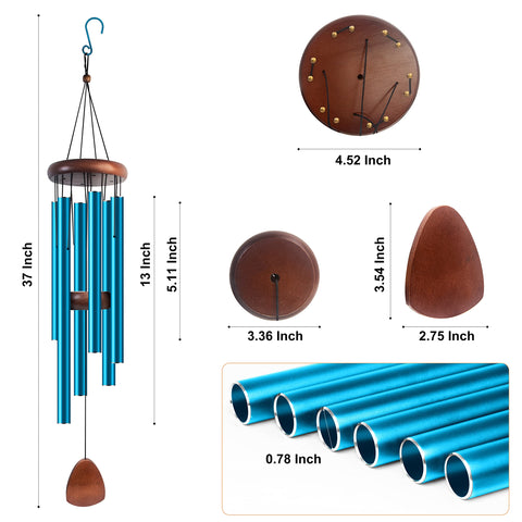 Bursvik wind catcher and pine top on wind chime ready to resonate