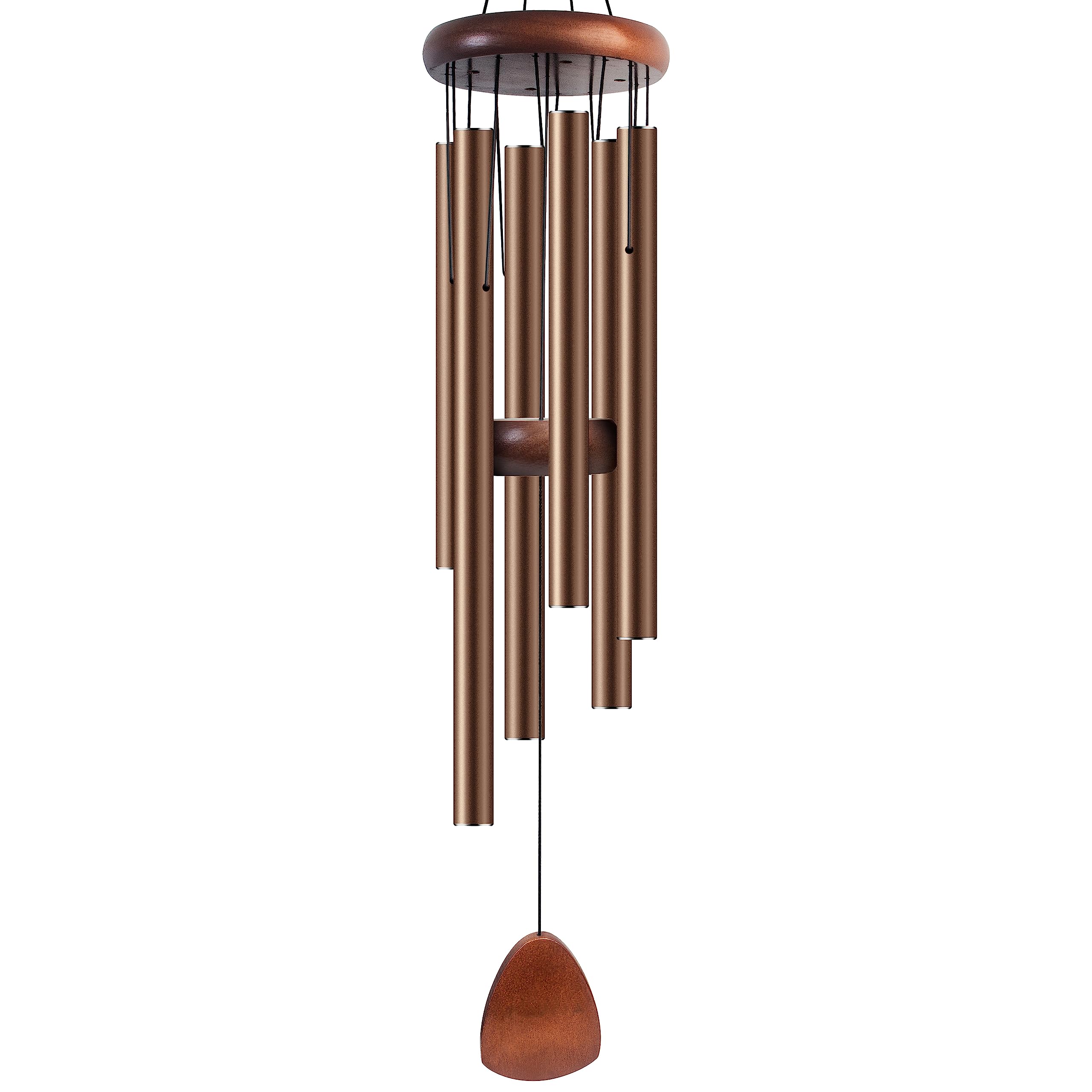 Bursvik wind chimes 37-inch coffee color for outdoor ambiance