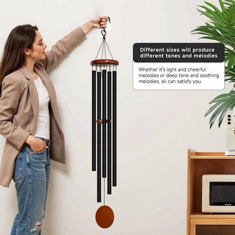 Bursvik wind chimes nylon rope and hardware detail for outdoor use.