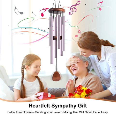 Bursvik wind chimes with adjustable wooden striker for personalized resonance