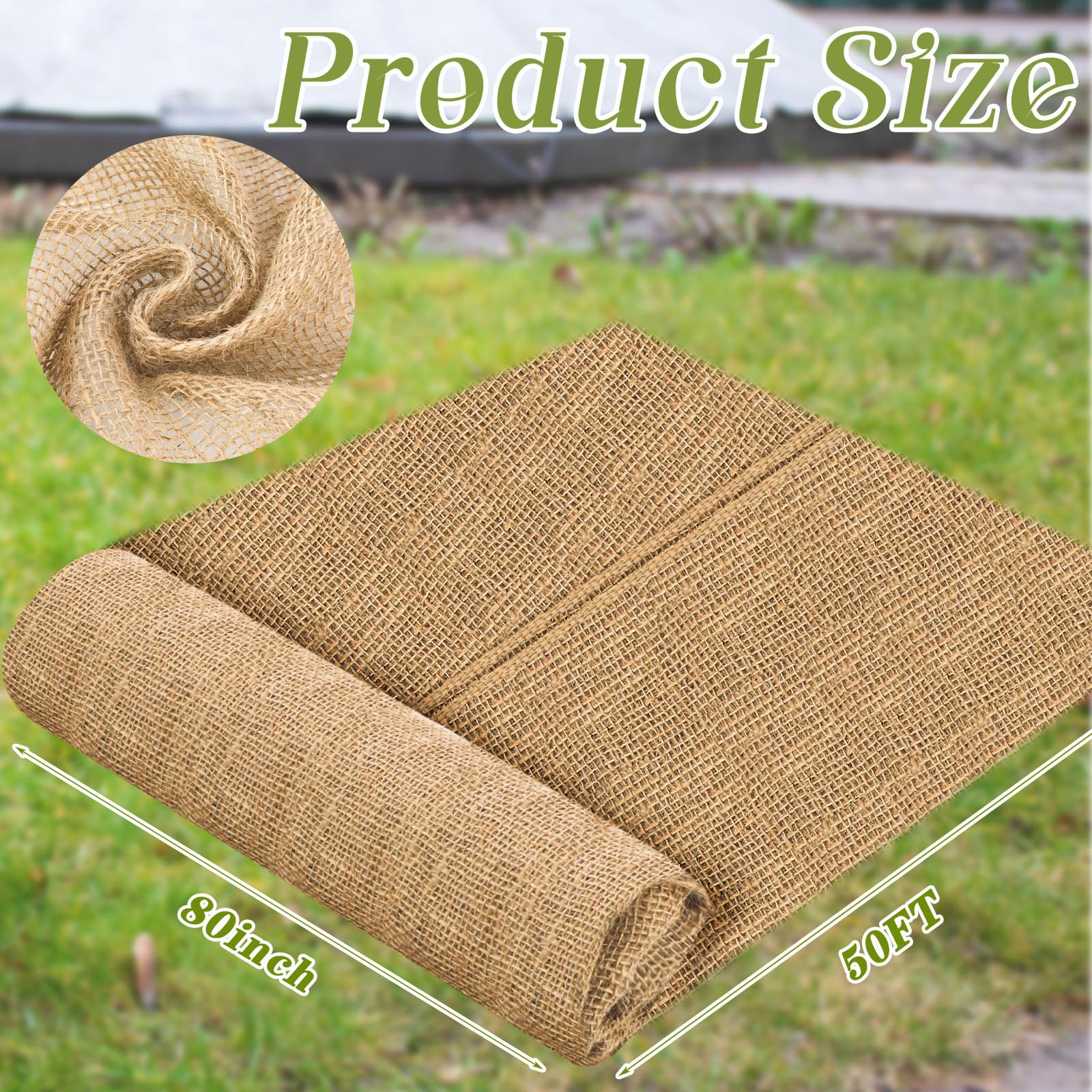Buryeah burlap cover protects trees in winter while adding rustic charm.