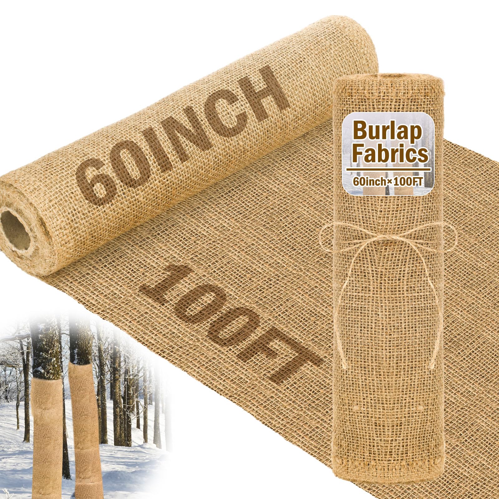 Buryeah burlap roll rustic decor option for events and crafts.