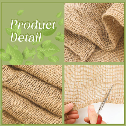 Buryeah burlap used as rustic wedding decor backdrop