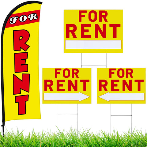 Buryeah for rent flag 7x5ft banner draws attention to property listings.