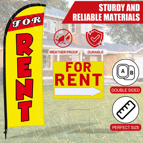 Buryeah set in use on a property showcases rental signage effectiveness.