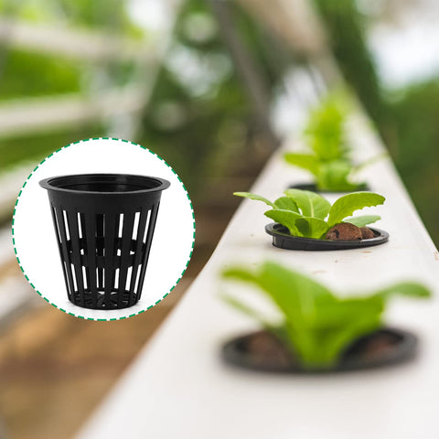 Business King 2-inch net pot in a tower garden showing drainage and air flow.