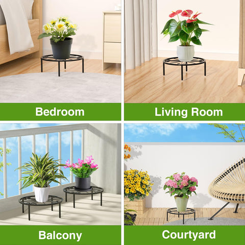 Bussdis stand includes four foot pads to protect floors.