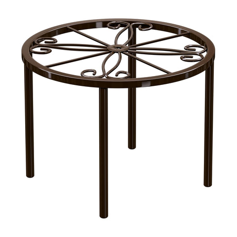 Bussdis brown round plant stand indoor decorative display.