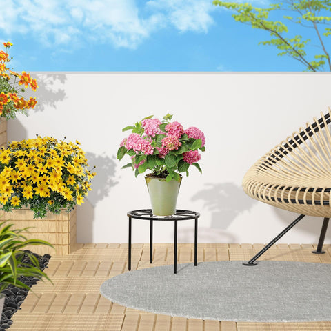Bussdis flower pot stand raised off the ground improves drainage