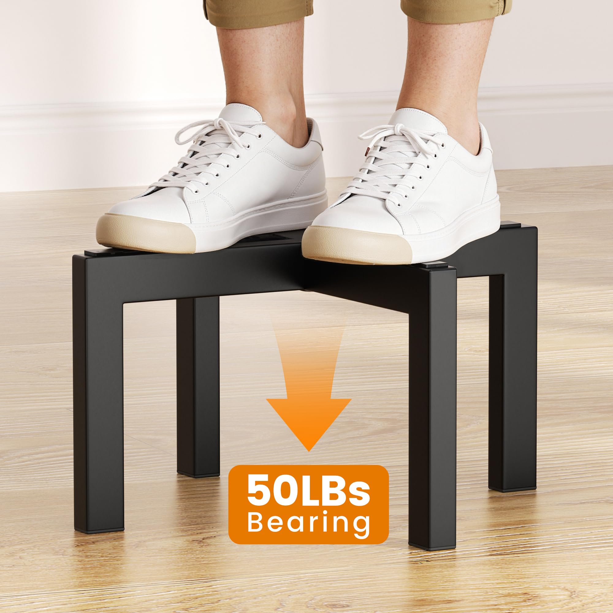 Bussdis low-profile stand raises pots for better airflow.