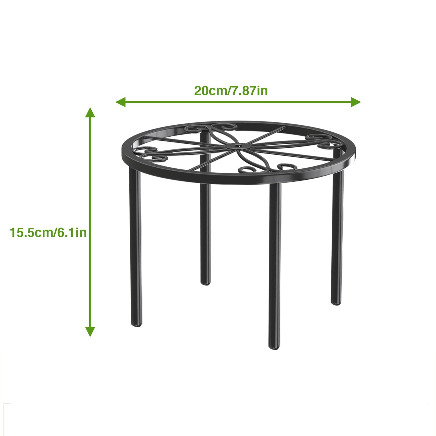 Bussdis outdoor indoor use plant stand supports versatile placements