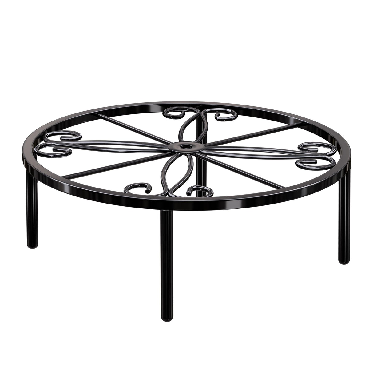 Bussdis short plant stand with pattern close-up for elegant indoor or outdoor decor.