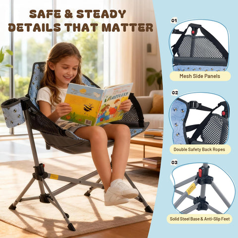 Busy Bee hammock chair lightweight frame for easy transport.