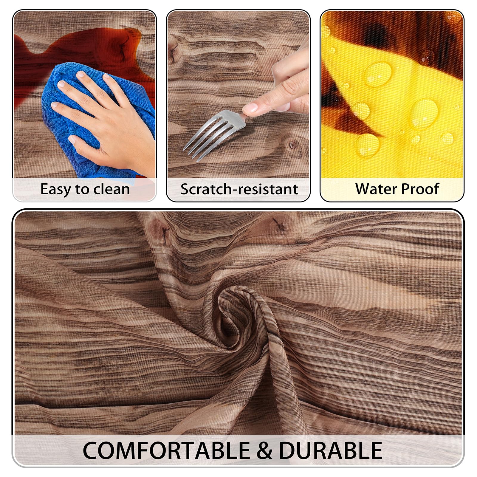 Butaluk waterproof picnic table cover closeup showing durable fabric