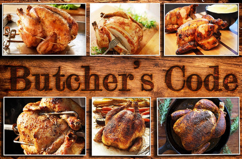 Butcher's Code food-grade material emphasizes safe direct contact and easy handling.