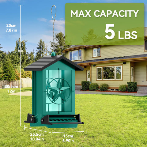 All-weather metal body built to endure year-round outdoor use