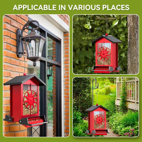 Buteafly stylish red body and black roof design enhances outdoor space.