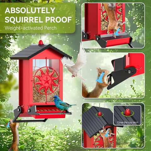 Buteafly weight-activated mechanism close-up, automatically closes access when weight is detected.