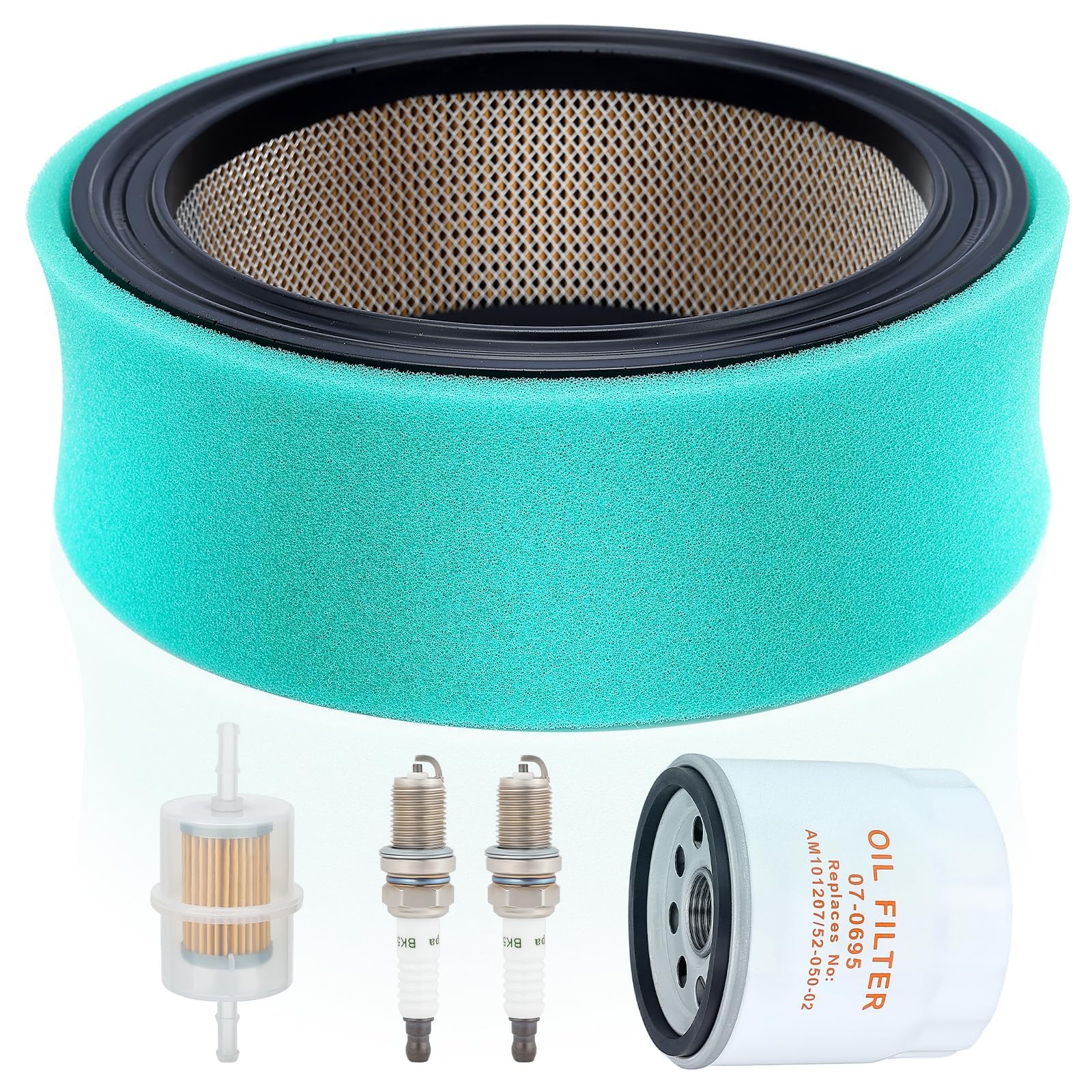 Butom 4708303 air filter front view with tight seal and pleated filtration.
