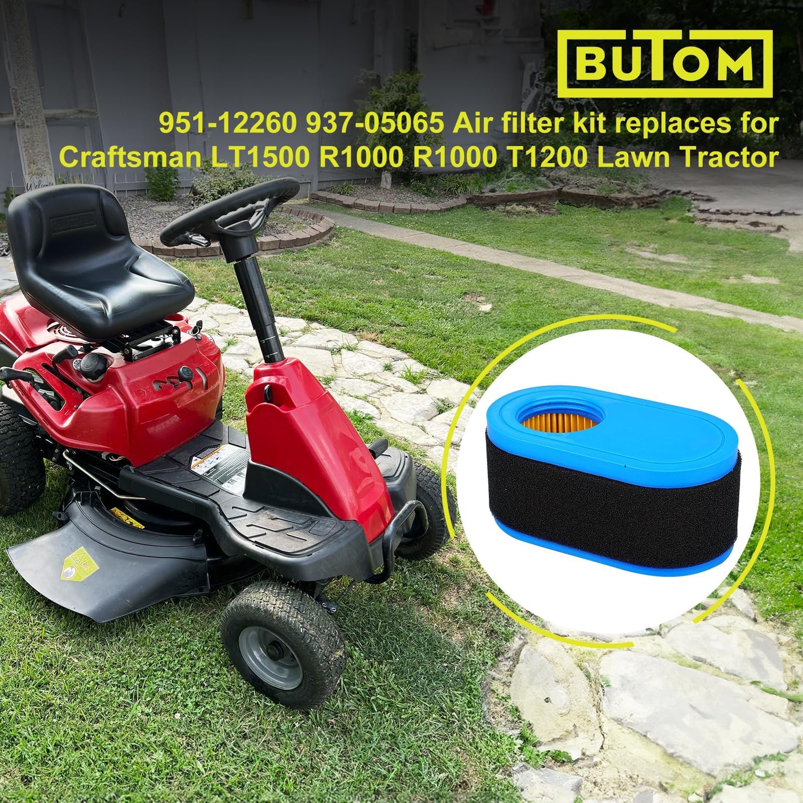 Butom oil filter 951-12690 maintains clean oil flow for smooth engine operation.