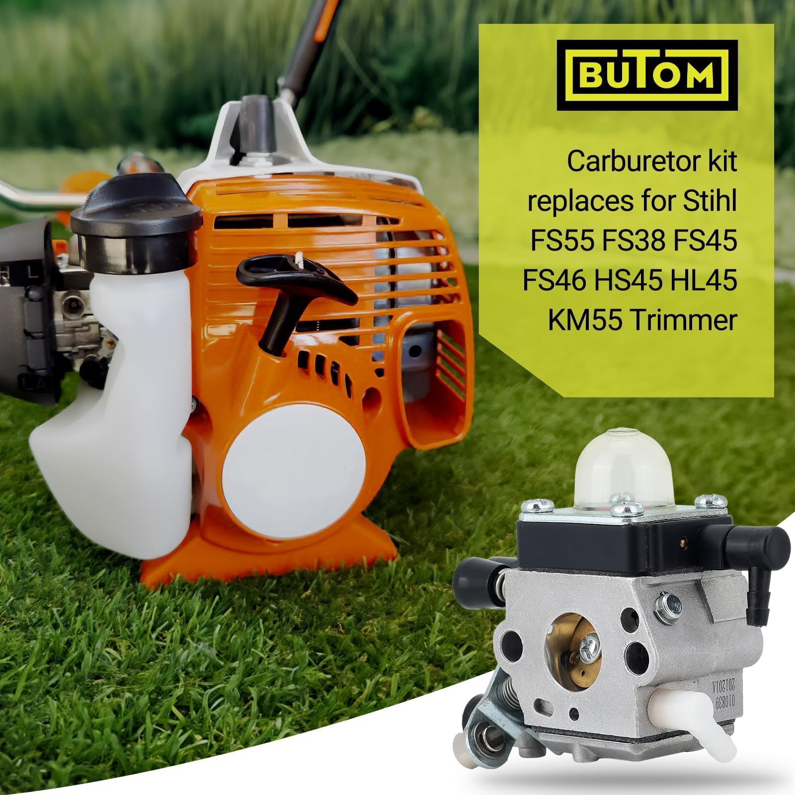 Butom air filter two-pack provides cleaner air for smoother starts.