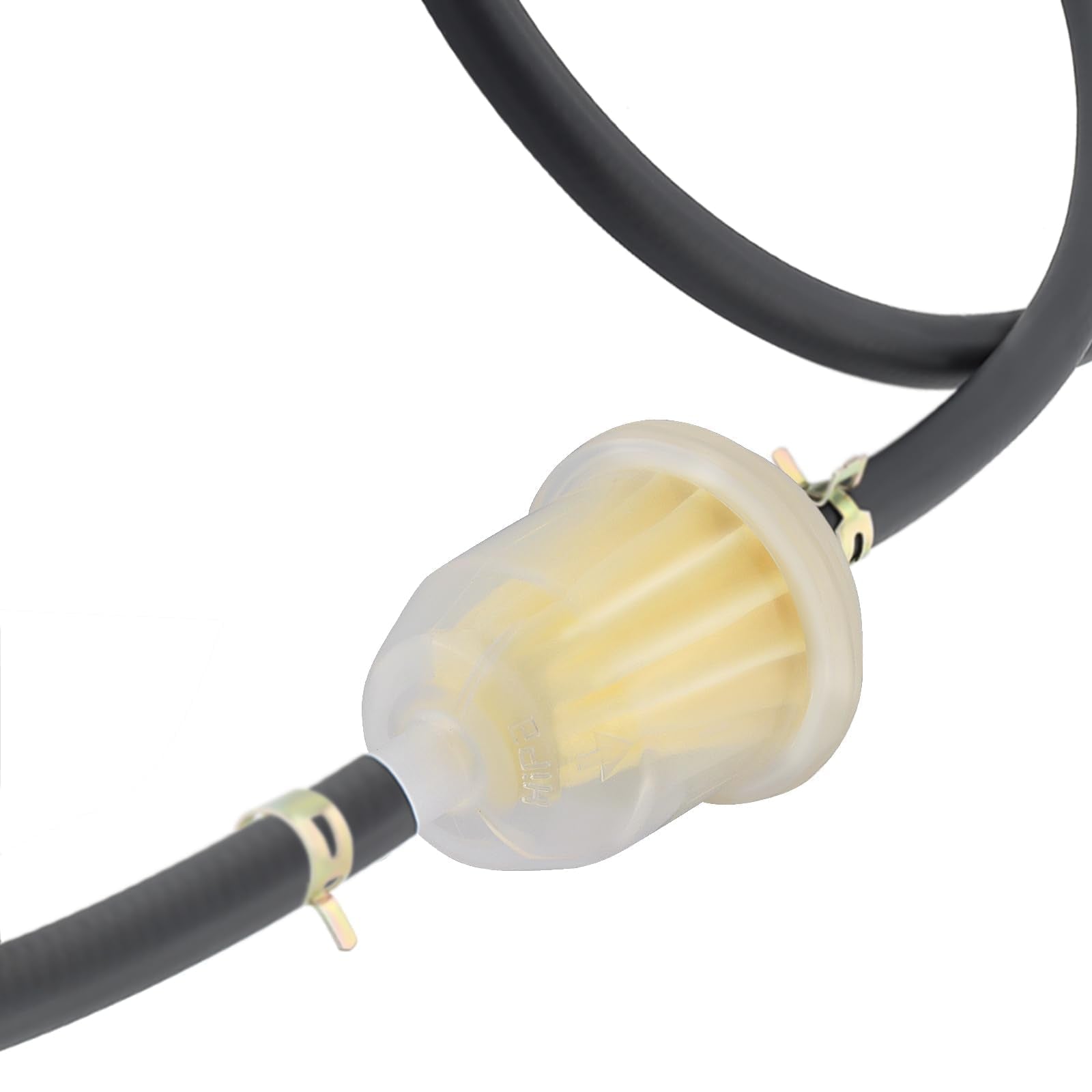 Butom AM116304 inline fuel filter not designed for fuel-injected engines.