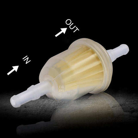 Butom AM116304 inline fuel filter protects the fuel system by filtering contaminants.