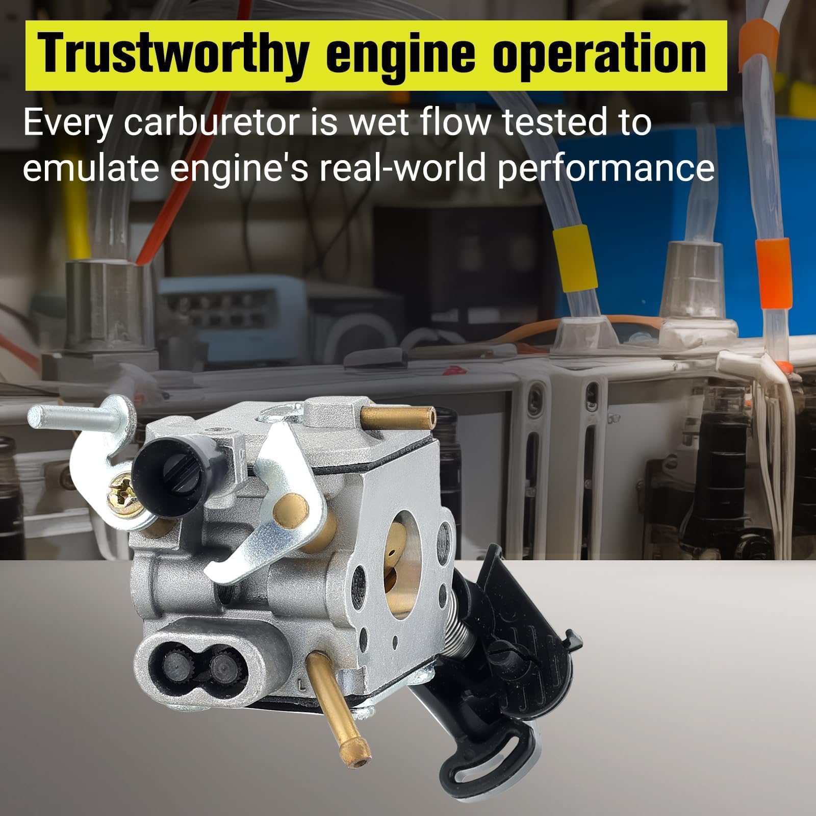 Butom fuel line included for secure fuel delivery