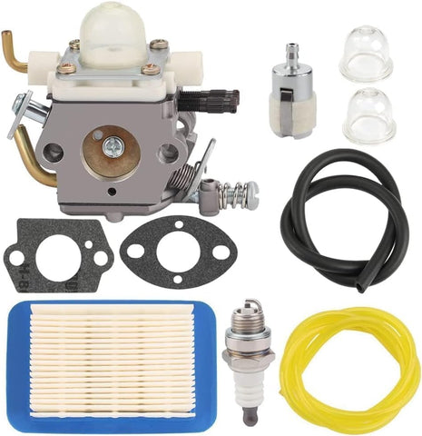 Butom C1M-K77 carburetor with included fuel filter for reliable fuel flow