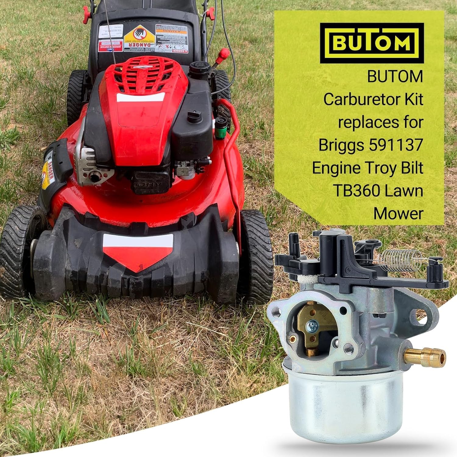 Butom carburetor kit for Toro Time Master enables smooth idle and easier maintenance