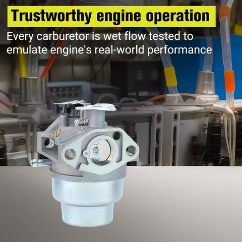 Butom GCV160 carburetor wet flow test mirrors real engine performance.