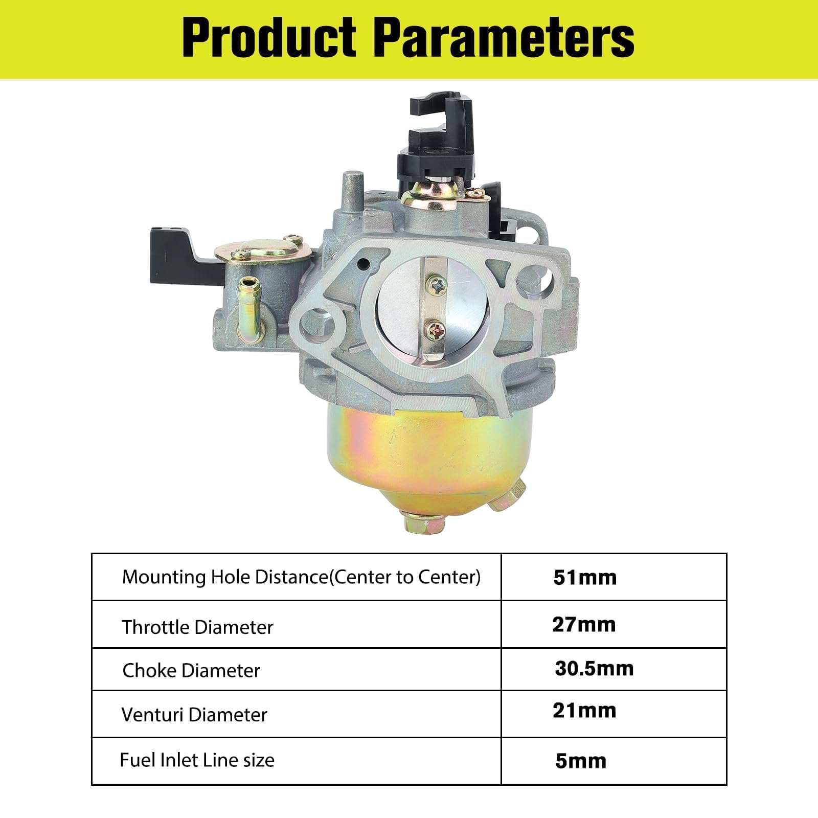 Butom GX390 carburetor brass components resist heat and wear for long-lasting reliability.